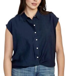 Old Navy Women's Shirt Plus Sz 2X Dolman Sleeve Twist Everyday wear Classic Boho